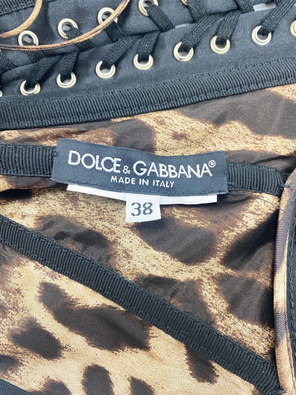 Dolce & Gabbana lace up corset — JAMES VELORIA